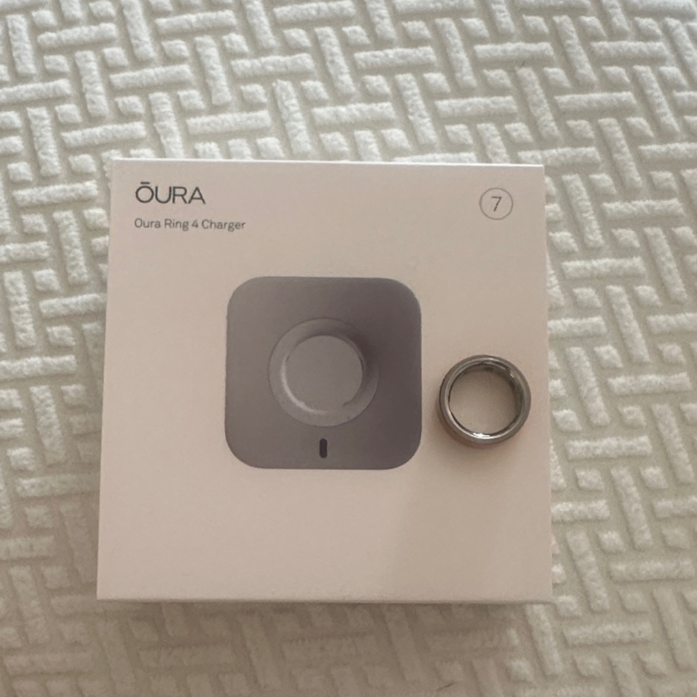 Oura rose gold Ring with Charging Base